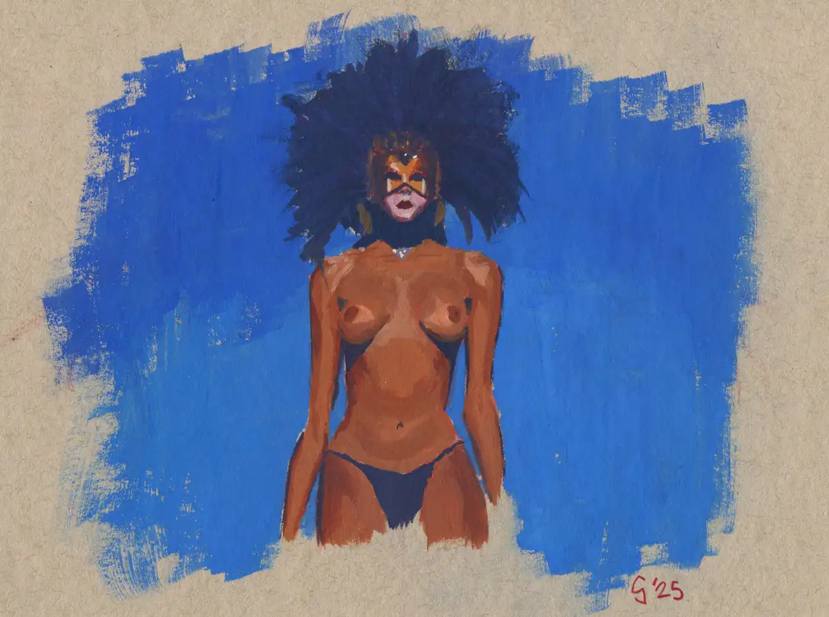 Eyes Wide Shut Gouache