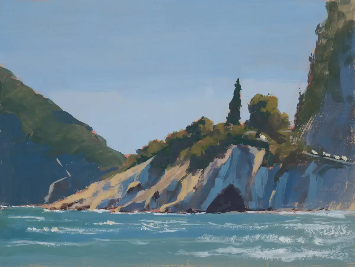 Grotta Di Bergeggi 18x13 Gouache